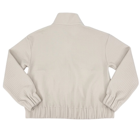 Peter Millar Waffle Knit Funnel Neck Zip Up Jacket - Picture 2 of 5